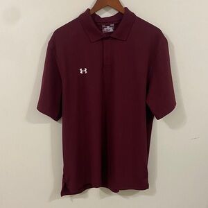 Under Armour Men's Burgundy Polo Shirt